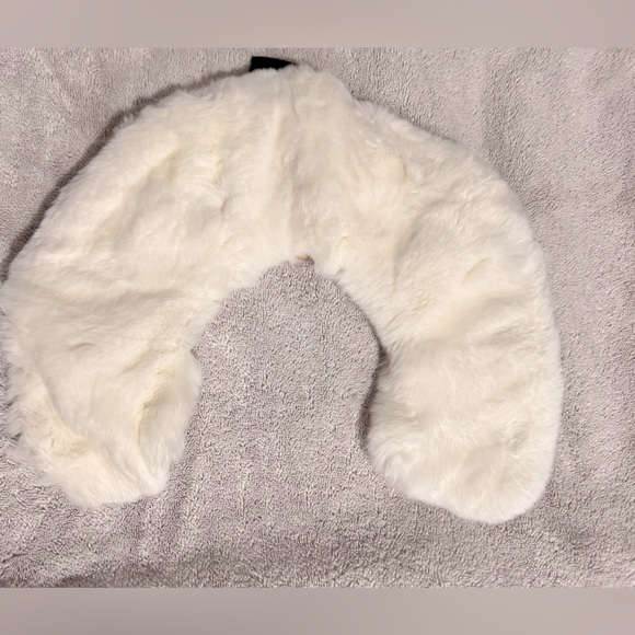 yves salomon White Fur Collar